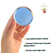 Load image into Gallery viewer, Gem Holographic “Allison Succulents Logo” Pocket Mirror