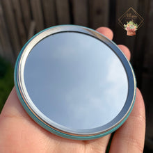 Load image into Gallery viewer, Rainbow Holographic “Allison Succulents wreath” Pocket Mirror