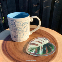 Load image into Gallery viewer, Realistic Monstera leaf Coaster | Tropical Plant Coaster | Coffee Coaster | Drink Coaster