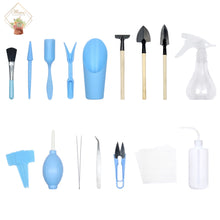 Load image into Gallery viewer, 16 Pieces Succulents Tool Set (Blue) · 多肉工具套装(蓝色)