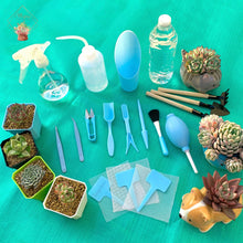 Load image into Gallery viewer, 16 Pieces Succulents Tool Set (Blue) · 多肉工具套装(蓝色)