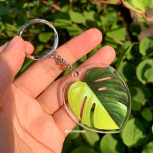 Load image into Gallery viewer, 1 pcs Tropical Plant key chain / Realistic leaf Acrylic Key Chain (sell by code)