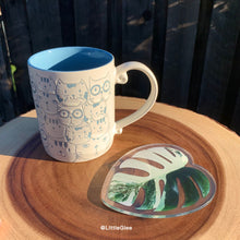 Load image into Gallery viewer, Realistic Variegated Monstera Albo (Coaster, Phone Grip, Retractable Badge Reel, Keychain, Magnet)