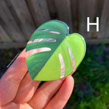 Load image into Gallery viewer, 1 pcs Tropical Plant Phone Grip / Realistic leaf Acrylic Switchble Phone stand (sell by code)