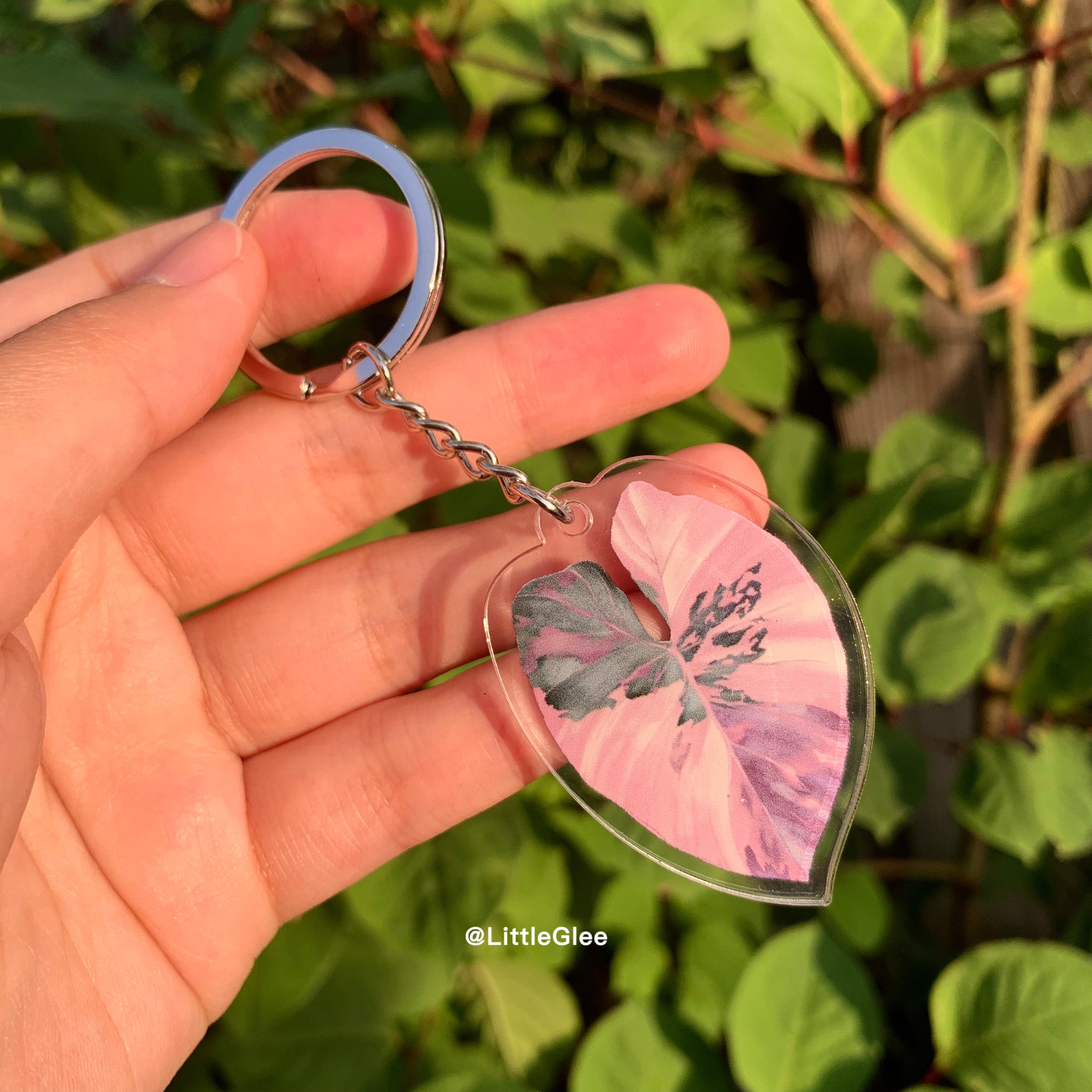1 pcs Tropical Plant key chain / Realistic leaf Acrylic Key Chain (sell by  code)
